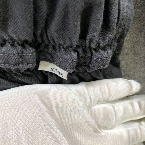 Mother The Specialist Jumpsuit Womens XS Gray Long Sleeve Ankle Faded Black - Picture 7 of 14